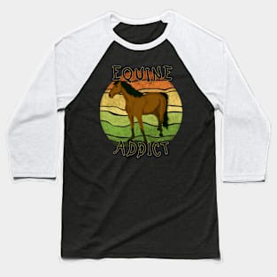 Equine addict N2 - green Baseball T-Shirt